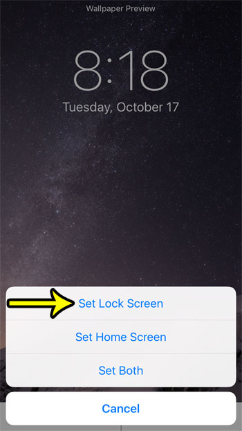 how to change the lock screen picture on an iphone 7