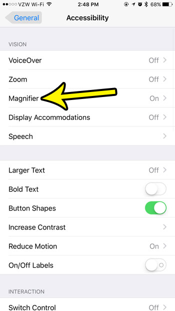 how to turn off iphone magnifier