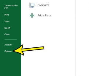 horizontal scroll bar missing in excel 2013