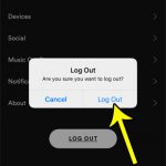 how to sign out of spotify on an iphone