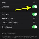 how to change the grayscale setting on the apple watch