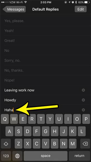 how to add more message replies to the apple watch