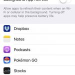 how to disable background app refresh on an iphone se