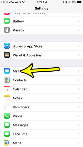 How to Change the Default Email Account on an iPhone 7 - 72