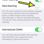 how to turn off cellular data roaming on an iphone se
