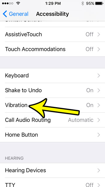 how to disable vibration on the iphone se