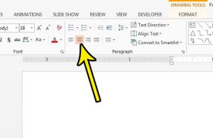 how to center a text box in powerpoint for mac
