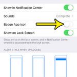 how to disable the badge app icon for the iphone messages app