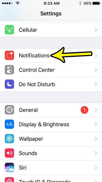 how to stop all email notifications on an iphone se