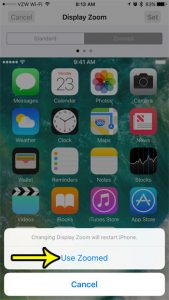 how to make app icons bigger on iphone 7