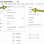 how to freeze the top row in google sheets
