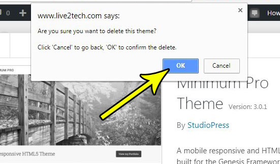 how to remove inactive theme from wordpress