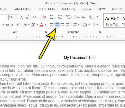 How to Make Title Appear on Every Page in Word 2013 - 97