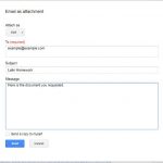how to send google docs file as an attachment