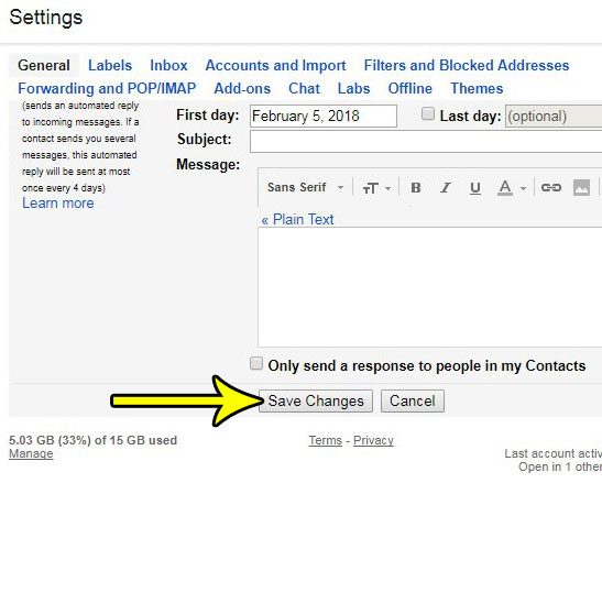 save the link in your gmail signature