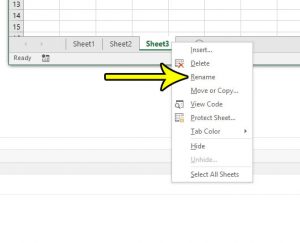 how to rename a tab in excel 2016