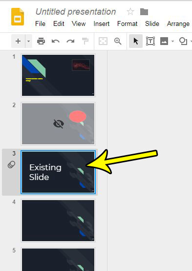 slide duplication in google slides