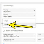 how to switch to a 24 hour clock format in google calendar