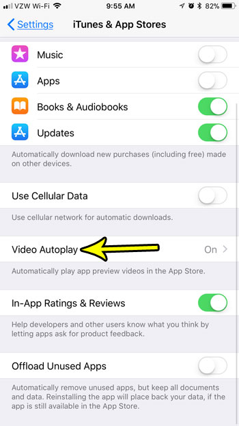 how stop app store videos from playing automatically