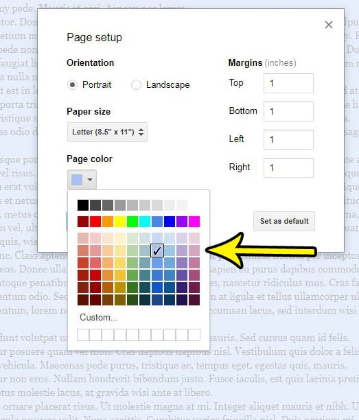 How To Change The Color Of Your Paper On Google Docs