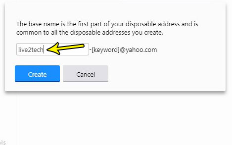 yahoo mail disposable email address