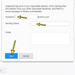 how create disposable email account in yahoo mail