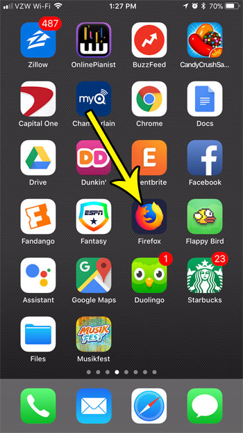 iphone firefox how to hide images