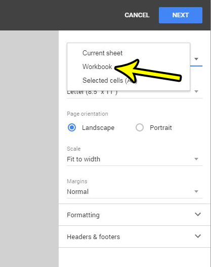 print all worksheets in google sheets file