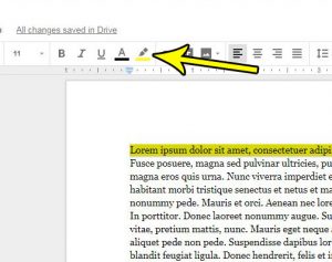 how to remove text highlighting google docs 2