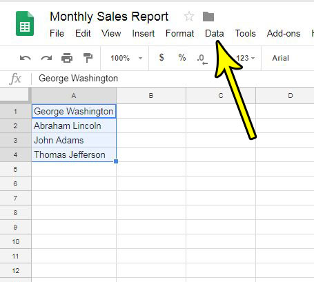 automatically separate data in google sheets
