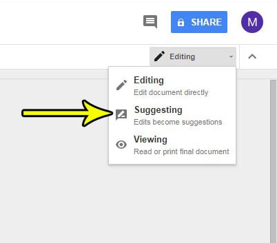 How to Switch Between Editing Mode and Suggesting Mode in Google Docs - 6