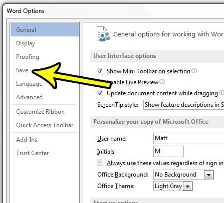 How to Change Word 2013 Autosave Frequency - 19