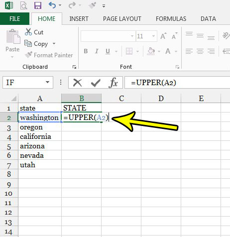 how convert lowercase uppercase excel 2013