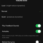how to change the volume level in spotify on an iphone