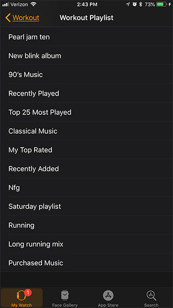 choose your workout playlist