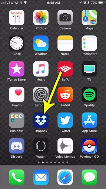iphone dropbox app