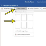 how to add page numbers in word online
