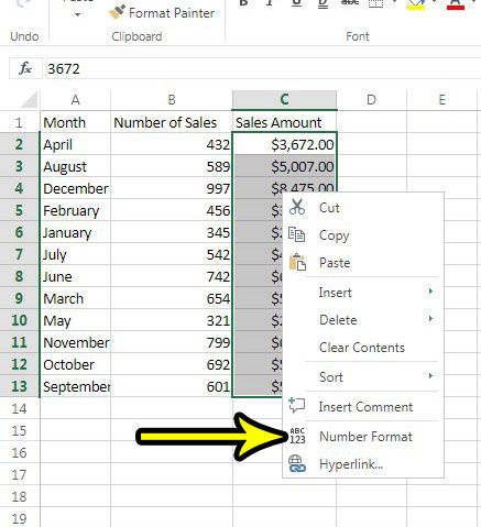 how apply currency formatting in excel online