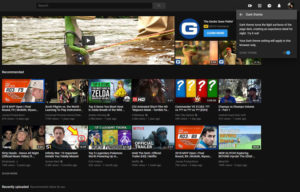 how to enable dark mode in a youtube desktop web browser