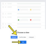 how to change view in gmail