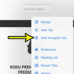how to open incognito tab in chrome on iphone