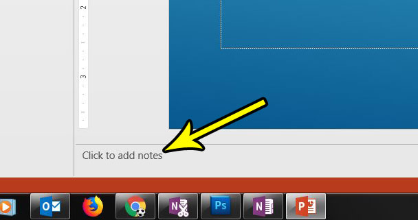 how display speaker notes section powerpoint