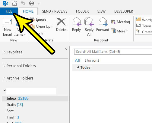 how to always show all search results in outlook 2013