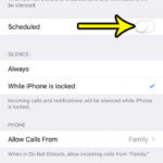 how stop automatic do not disturb on iphone