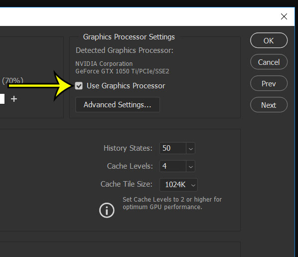 is photoshop using integrated or dedicated graphics