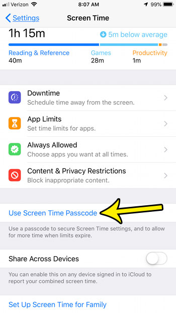 what is a restrictions passcode on an iphone