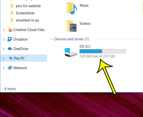 how to view hard drive usage in windows 10
