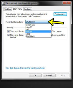 windows 7 change power button action 3 How to Change What the Power Button Does in Windows 7