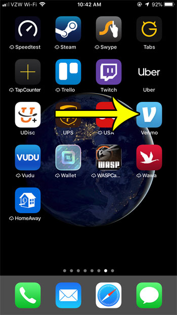 open venmo iphone app