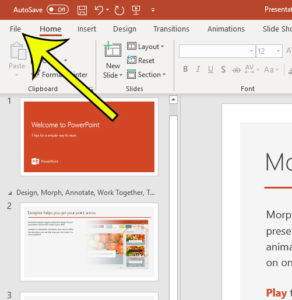 how to change presentation mode in powerpoint